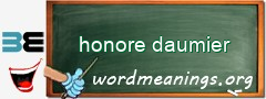 WordMeaning blackboard for honore daumier